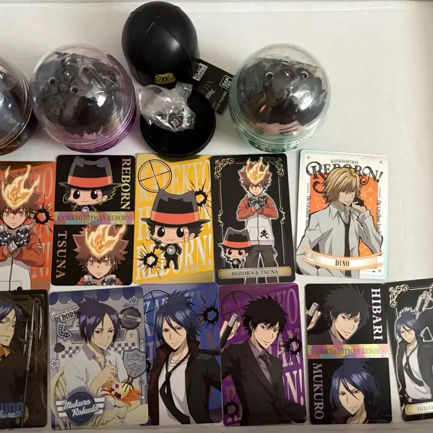 [BUNJANG] Katekyo Hitman Reborn! Yamamoto Mukuro Hibari Gacha & Card Bundle Set / 가히리 가정교사 히트맨 리본 야마모토 무쿠로 히바리 가챠 & 카드 일괄