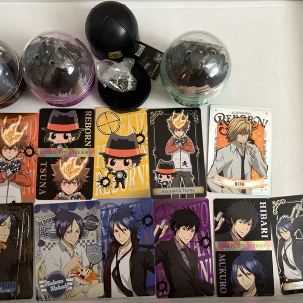 [BUNJANG] Katekyo Hitman Reborn! Yamamoto Mukuro Hibari Gacha & Card Bundle Set / 가히리 가정교사 히트맨 리본 야마모토 무쿠로 히바리 가챠 & 카드 일괄