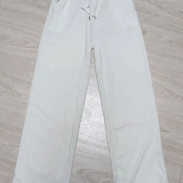[BUNJANG] Ivory Corduroy Wide Pants / 아이보리 코듀로이 와이드 팬츠