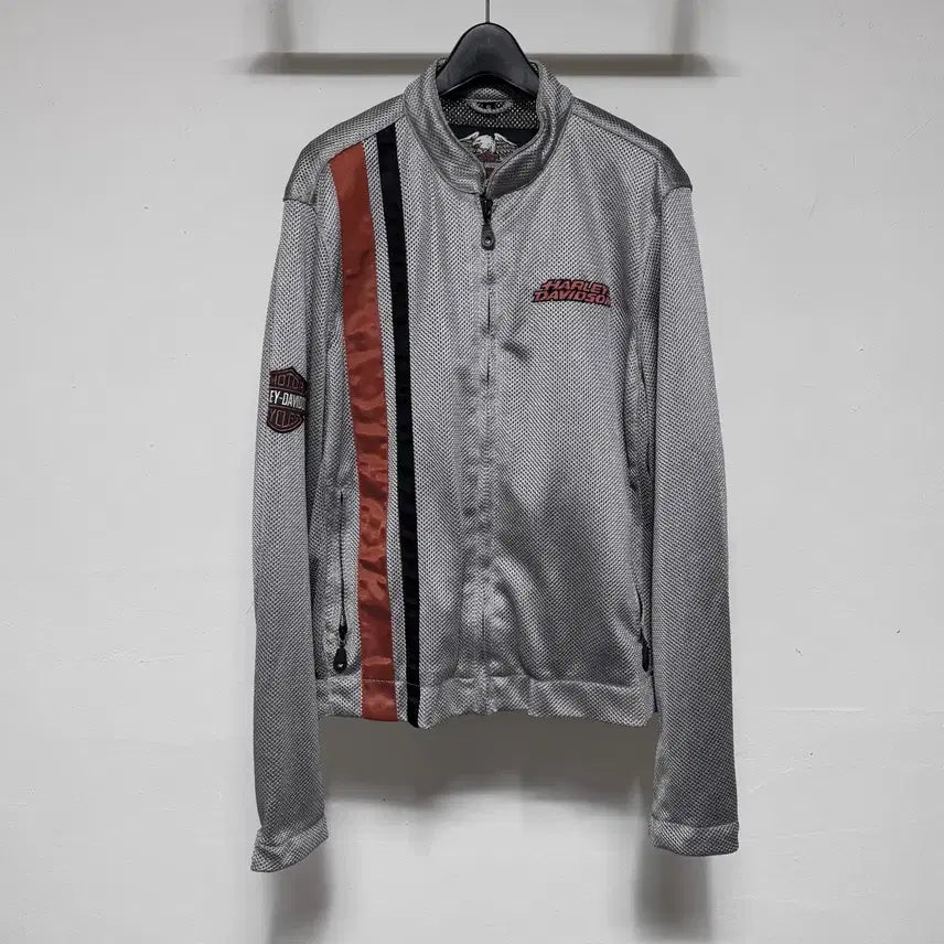 [BUNJANG] Harley-Davidson Metallic Mesh Biker Jacket / 할리데이비슨 메탈릭 메쉬 바이커 자켓 S