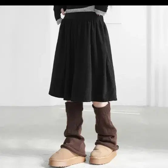 [BUNJANG] Binary One Corduroy Midi Skirt / 바이너리원 코듀로이 미디스커트