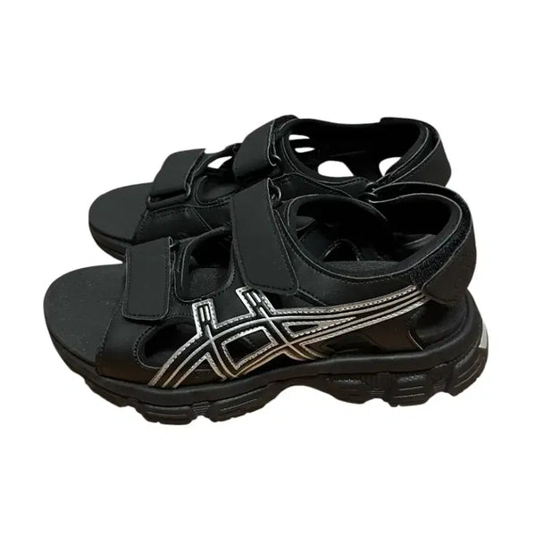 [BUNJANG] ASICS Kahana SD Sandals Black/Silver / 아식스 카하나 SD 샌들 블랙/실버 230
