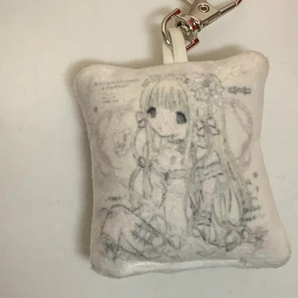 [BUNJANG] Milky Heart Cushion Keyring / 밀키하트 쿠션 키링