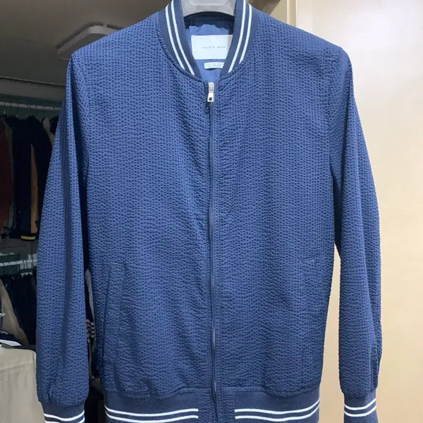 [BUNJANG] Zara Seersucker Jacket M / 자라 시어서커 자켓 M (사용감 없음)