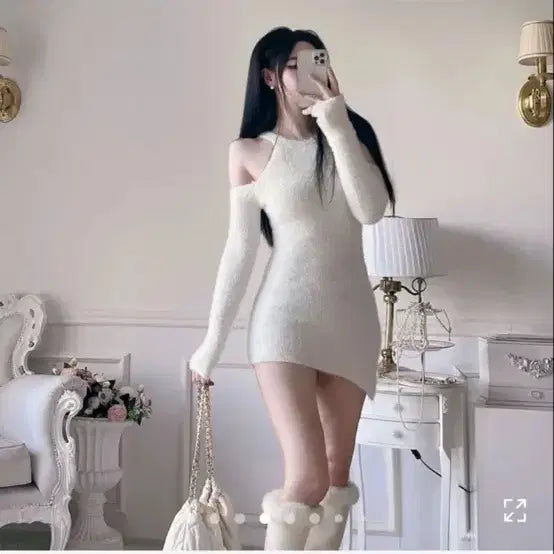 [BUNJANG] Knit Mini Dress / 니트미니원피스