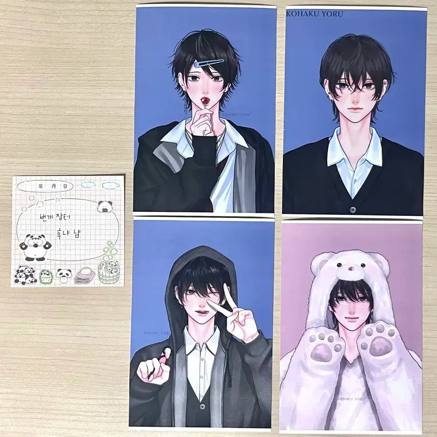 [BUNJANG] Amelia's Curious Romance - Postcard Bundle Set / 아멜리아의 호기심 많은 로맨스 프박 엽서 4개 일괄