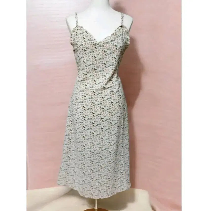[BUNJANG] Plus Size Sleeveless Maxi Dress - Chiffon, Floral Pattern / [새제품] 빅사이즈 나시 원피스, 쉬폰 원피스, 바캉스 원피스