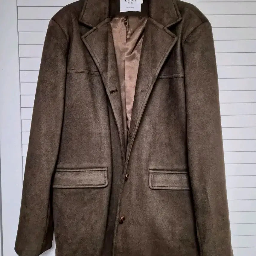 [BUNJANG] Suede Brown Jacket Size S / 스웨이드 브라운 자켓 (s사이즈)
