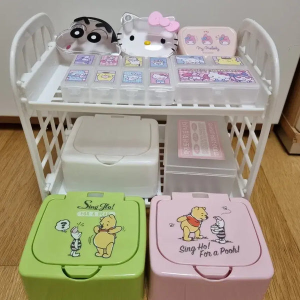 [BUNJANG] Sanrio Crayon Shin-chan Hello Kitty Stationery Bundle / 산리오 짱구 포장용품 포장계 문구류 무양통 헬로키티 아이브
