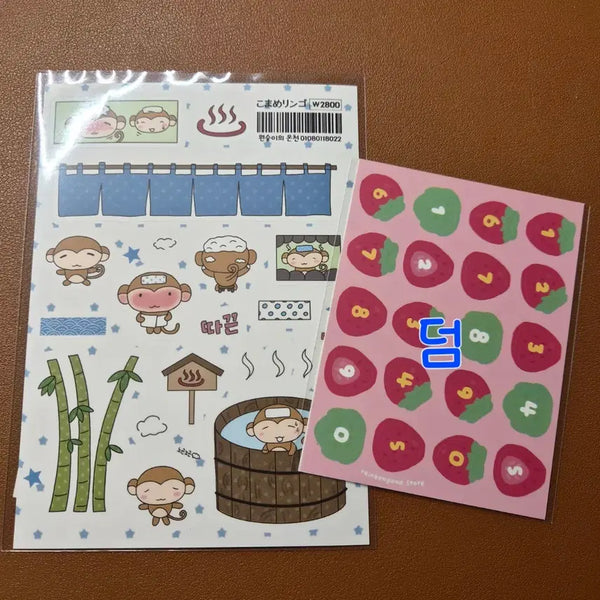[BUNJANG] Komameringo Onsen Stickers / 코마메링고 온천 스티커