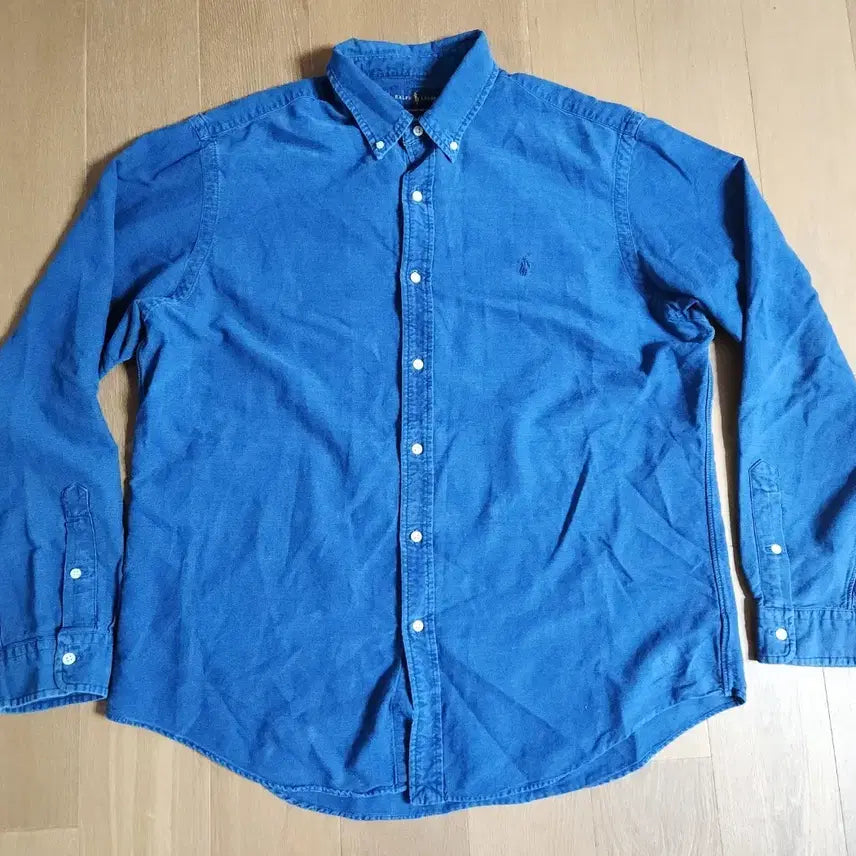 [BUNJANG] Polo Ralph Lauren Indigo Oxford Shirt (XL) / 폴로 랄프로렌 인디고 옥스포드 셔츠(XL)