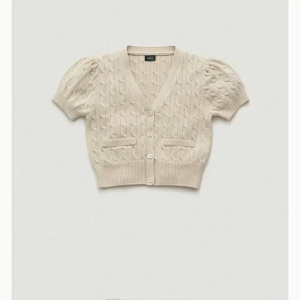 [BUNJANG] TheBarnet And Cable Knit (Short Sleeve Knit) / 더바넷 앤 케이블 니트(반팔니트)