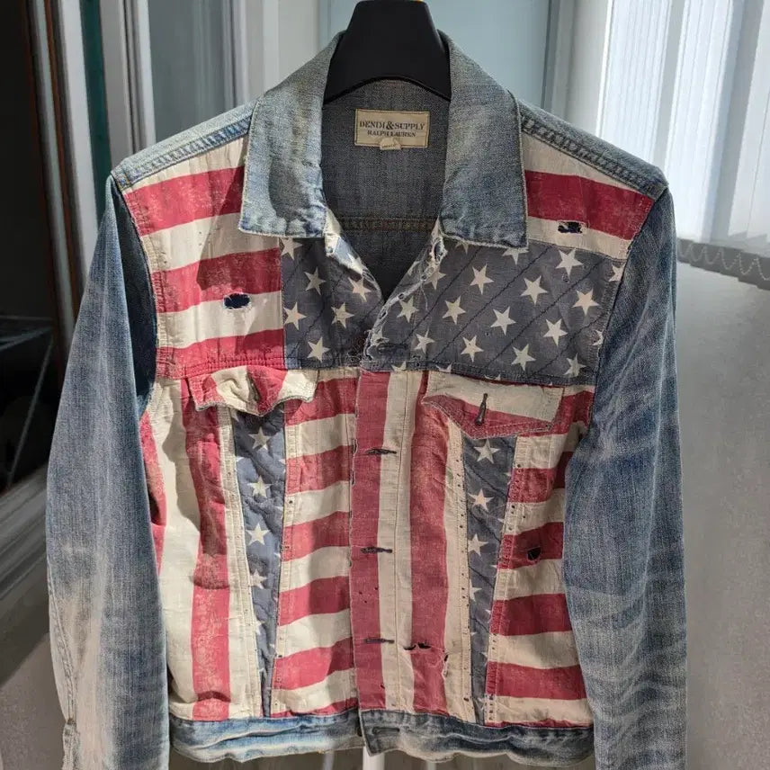 [BUNJANG] Denim & Supply American Flag Denim Jacket / 데님앤서플라이 성조기 데님 자켓