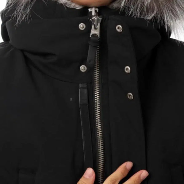 [BUNJANG] MACKAGE Black Fox Fur Down Jacket UK 38 / 맥케이지 블랙 폭스퍼 패딩 UK 40