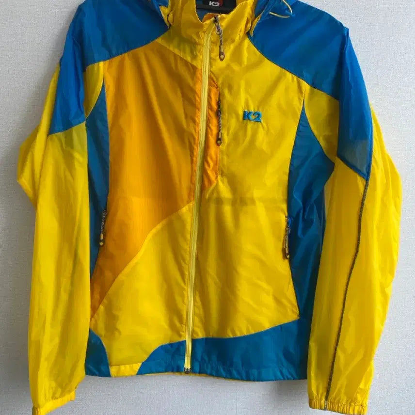 [BUNJANG] K2 Lightweight Windbreaker Yellow/Blue Size 90 / K2 경량 바람막이 90