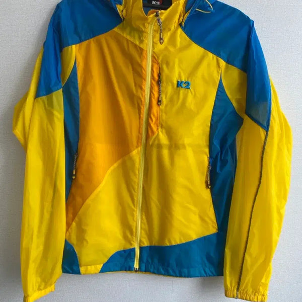 [BUNJANG] K2 Lightweight Windbreaker Yellow/Blue Size 90 / K2 경량 바람막이 90