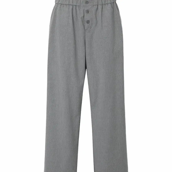 [BUNJANG] 3Times Frankie Button Pants Light Gray M / 쓰리타임즈 프랭키 버튼 팬츠 라이트 그레이 M