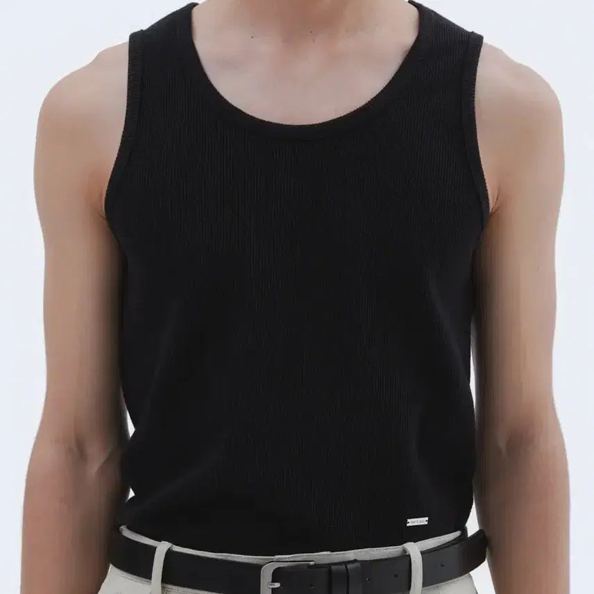 [BUNJANG] TPLSEN Logo Sleeveless Top Black M Size / [새상품] 트립르센스 로고 민소매 슬리브리스 나시
