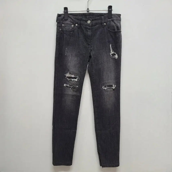 [BUNJANG] SYSTEM Black Damage Denim Pants / 시스템 데님바지 55