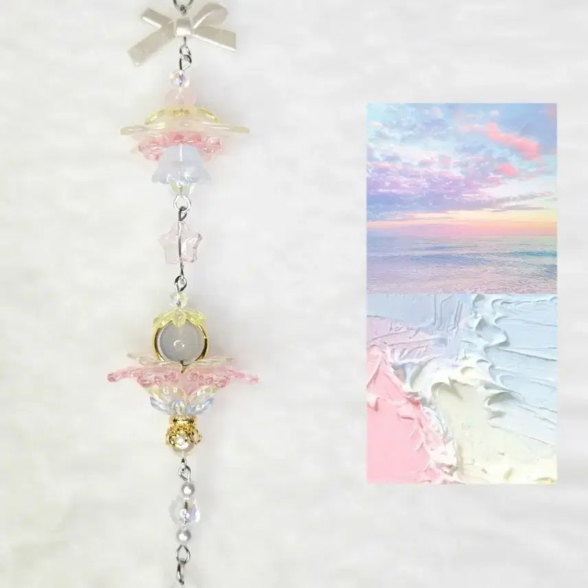[BUNJANG] Pastel Mood Bead Keychain / 파스텔 무드 비즈 키링