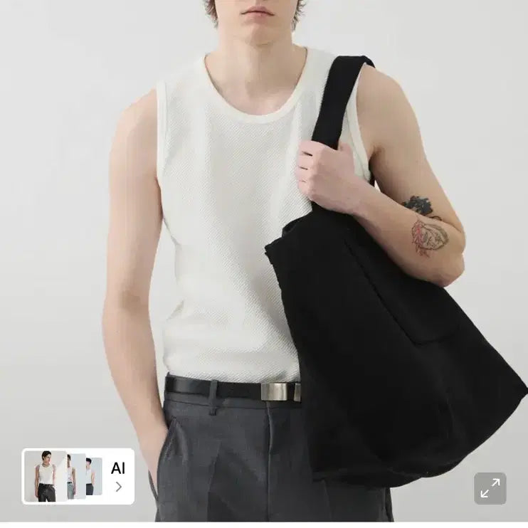 [BUNJANG] Winder Sleeveless Top Off-White M Size / [새상품] 윈더 민소매 슬리브리스 나시 오프화이트