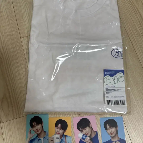 [BUNJANG] Byeon Woo Seok Summer Letter Fan Meeting Official Goods T-Shirt White (Sealed) / 변우석 썸머레터팬미팅굿즈 티셔츠 미개봉