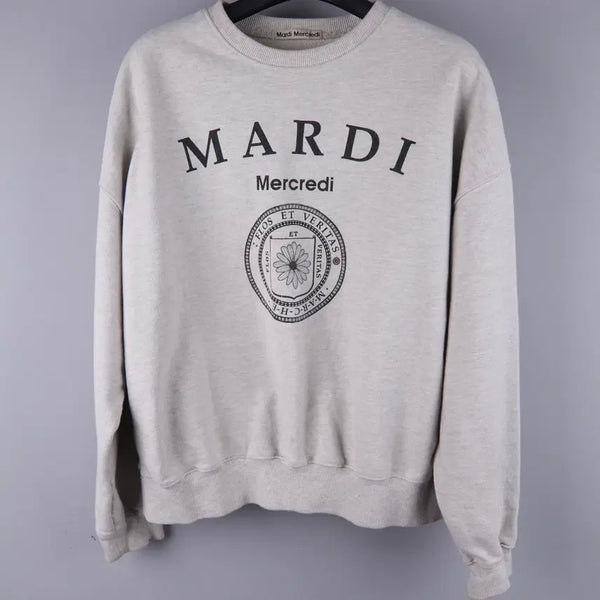 [BUNJANG] Mardi Mercredi Logo Sweatshirt T-Shirt / (여성) 마르디메크르디 로고 맨투맨 티셔츠