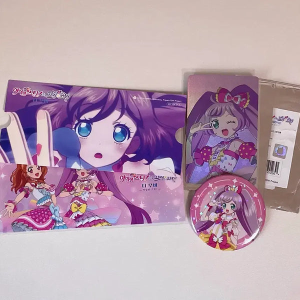 [BUNJANG] PriPara Mana Smile Movie Ticket + V-Square Random Mini Photo & Can Badge Bundle Set / 프리파라스타파라 라라 무비티켓브이스퀘어포토캔뱃지