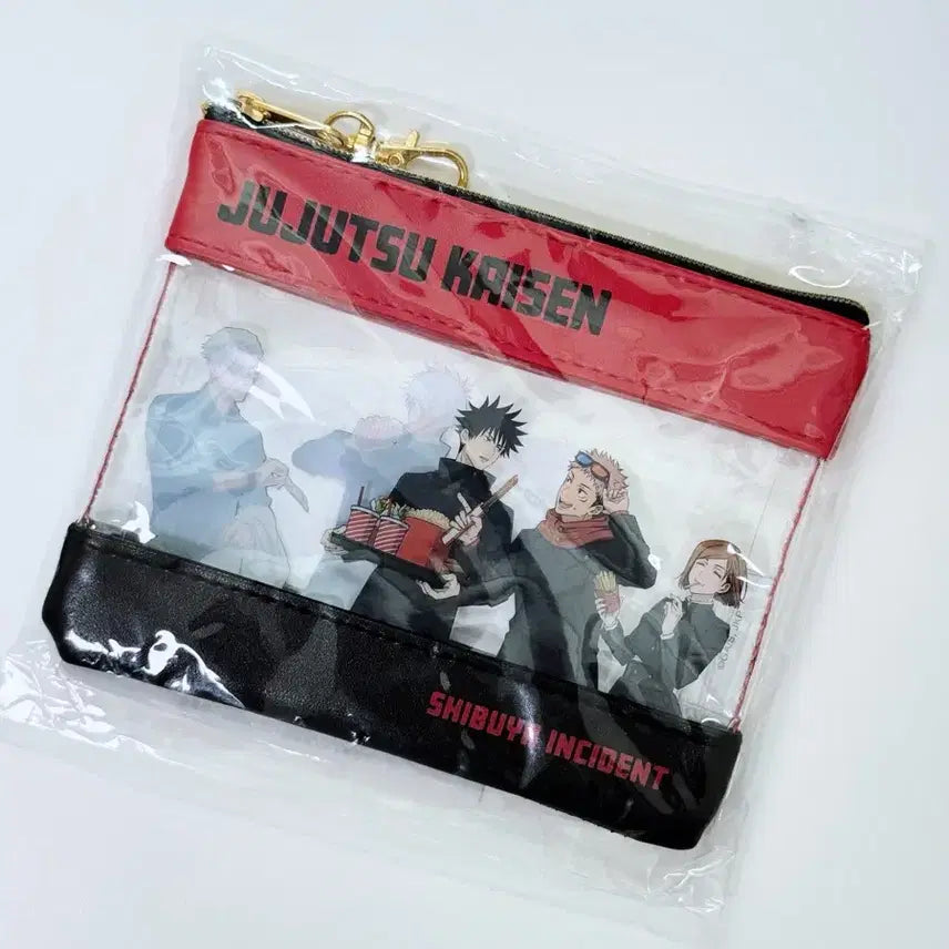 [BUNJANG] Jujutsu Kaisen Special Edition Shibuya Incident Clear Pouch - Gojo, Nanami, Yuji, Megumi / 주술회전 특별편집판 선행상영 클리어 파우치 - 고죠 나나미 유지 메구미