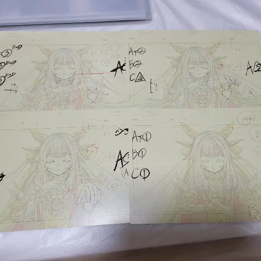 [BUNJANG] Genshin Impact Collei VIP POB Original Art Set / 원신 fes 콜롬비나 vip 특전 원화 세트