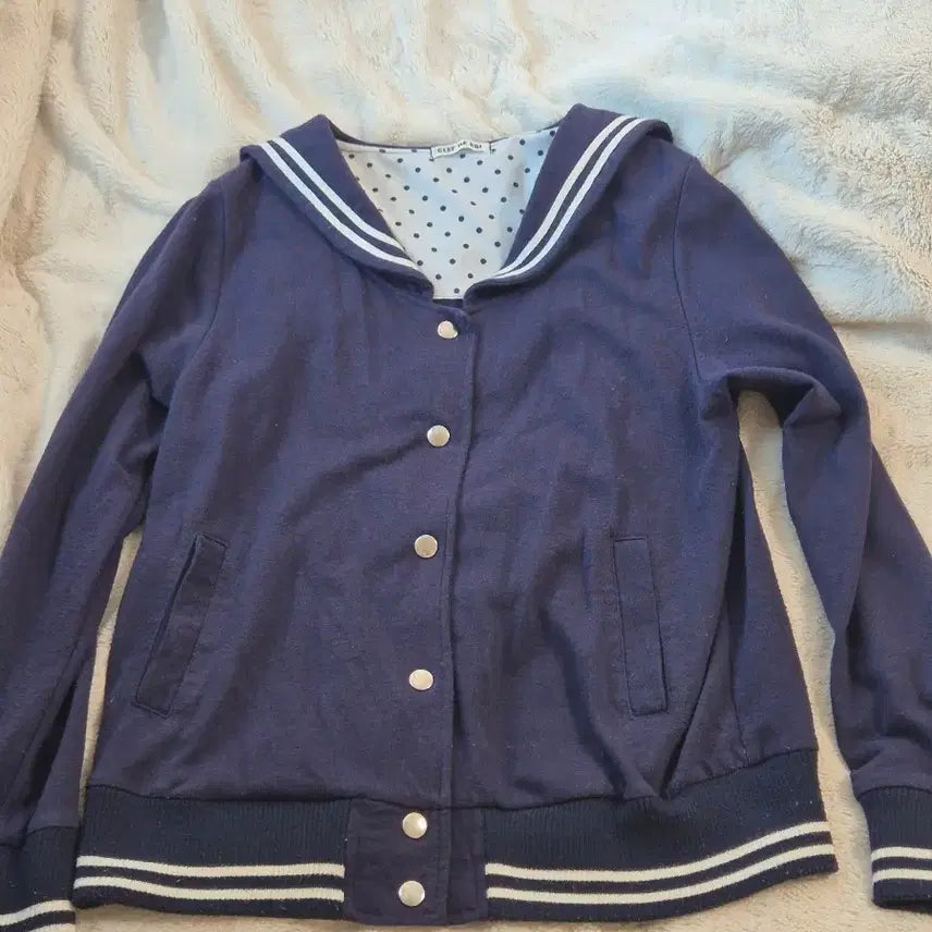 [BUNJANG] Vintage Sera Navy Cardigan / [일본 빈티지] 세라 네이비 가디건