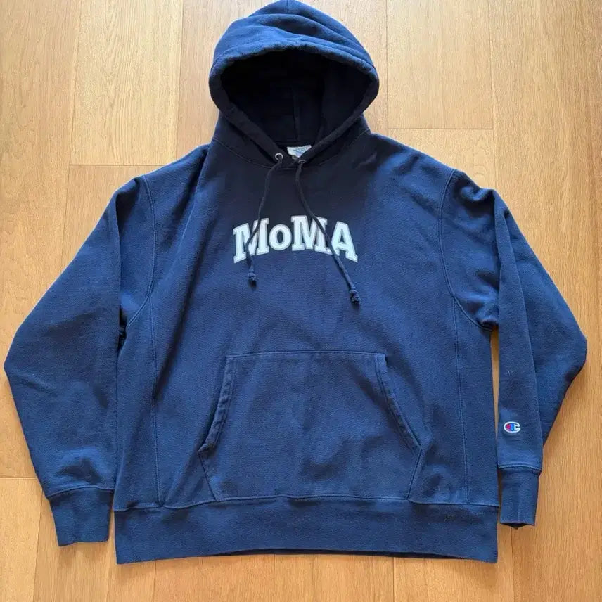 [BUNJANG] Champion MoMA Hoodie XL Navy / 챔피언 모마(moma) 후디 XL사이즈 급매