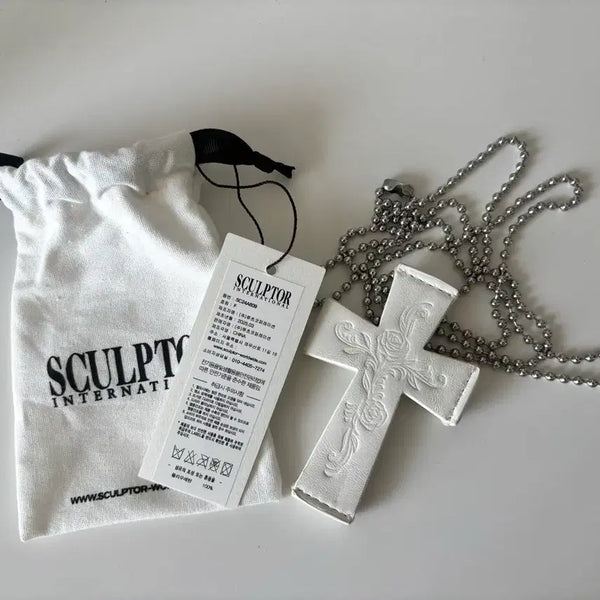 [BUNJANG] Sculptor x Ed Hardy Card Holder White / 스컬프터 에드하디 카드지갑 화이트