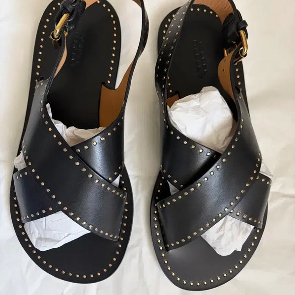 [BUNJANG] Isabel Marant Jane Iconic Sandals Black / (새상품) 이자벨마랑 제인 아이코닉 샌들 블랙 37