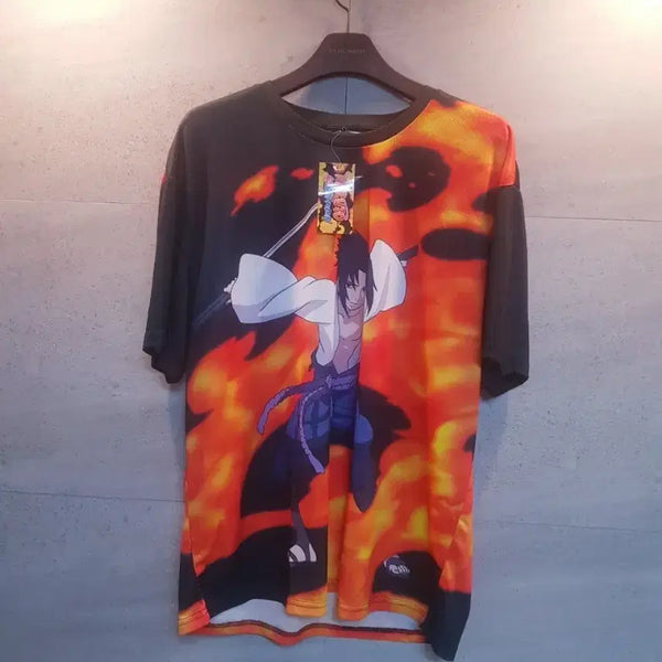 [BUNJANG] Naruto Sasuke Short Sleeve T-Shirt / 미착! 나루토 사스케. 반팔 티셔츠.