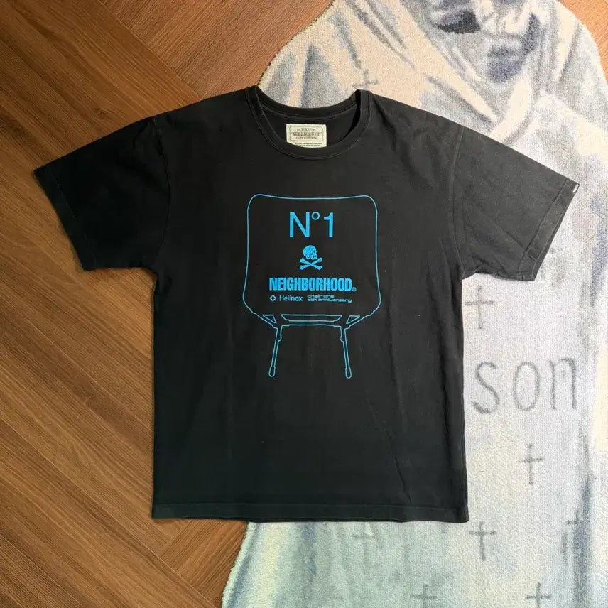 [BUNJANG] Neighborhood x Helinox Collaboration Short Sleeve T-Shirt L / 네이버후드 헬리녹스 협업 반팔 티셔츠 L