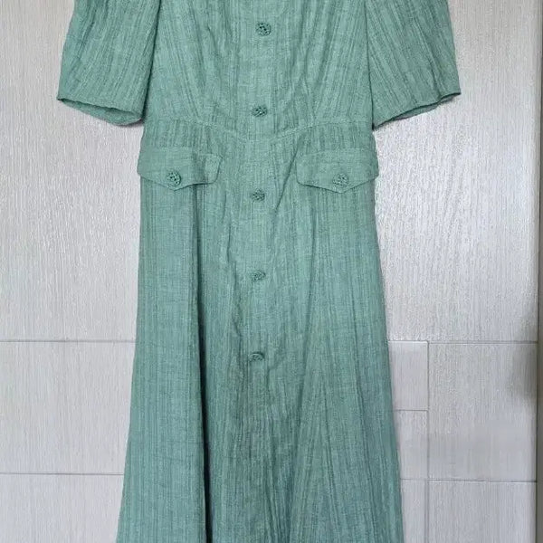 [BUNJANG] It michaa Long One-Piece Dress Beige Linen Blend / 택달린새제품/82-94-160/잇미샤 롱 뭔피스