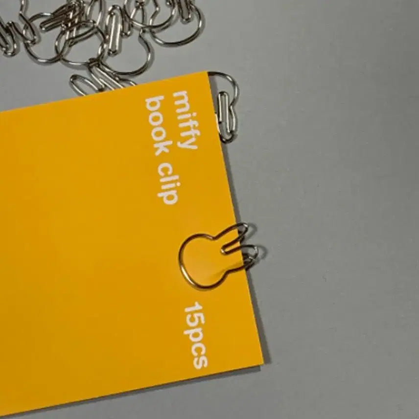 [BUNJANG] Miffy Shaped Bookmark Clips (Set of 15) / 미피클립