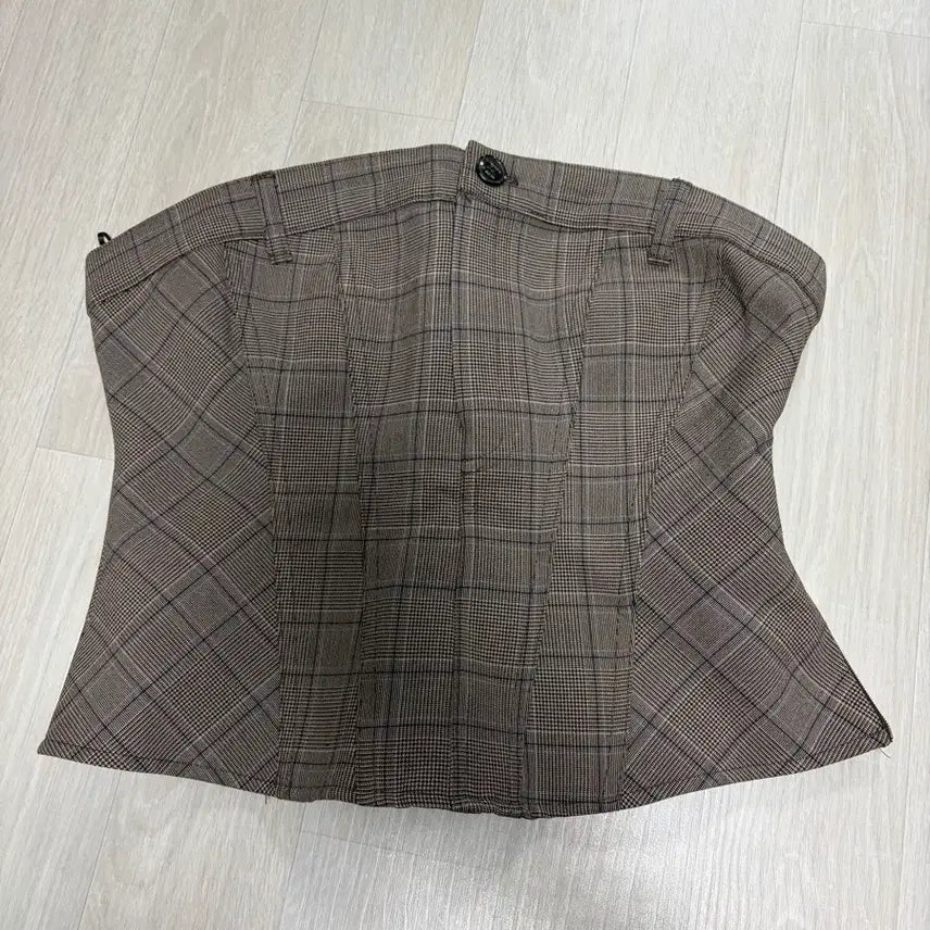 [BUNJANG] Zara Check Bustier Top XS / 자라 탑 체크 뷔스티에 xs