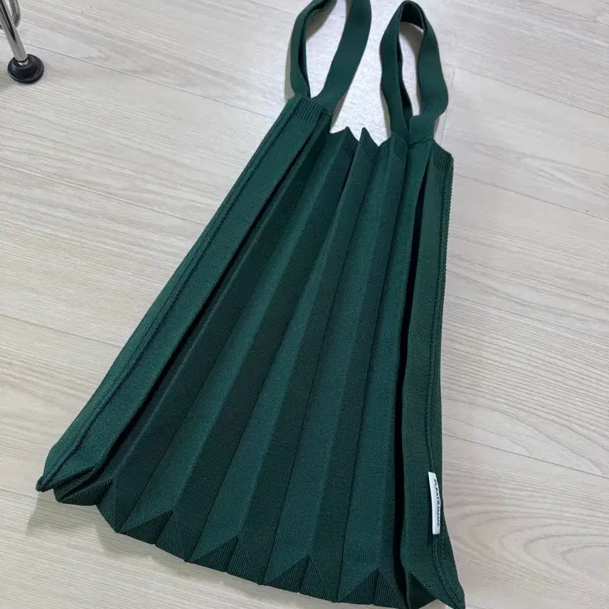 [BUNJANG] Pleatsmama Pleats Bag Dark Green Tote Bag / 플리츠마마 플리츠백 다크그린 토트백