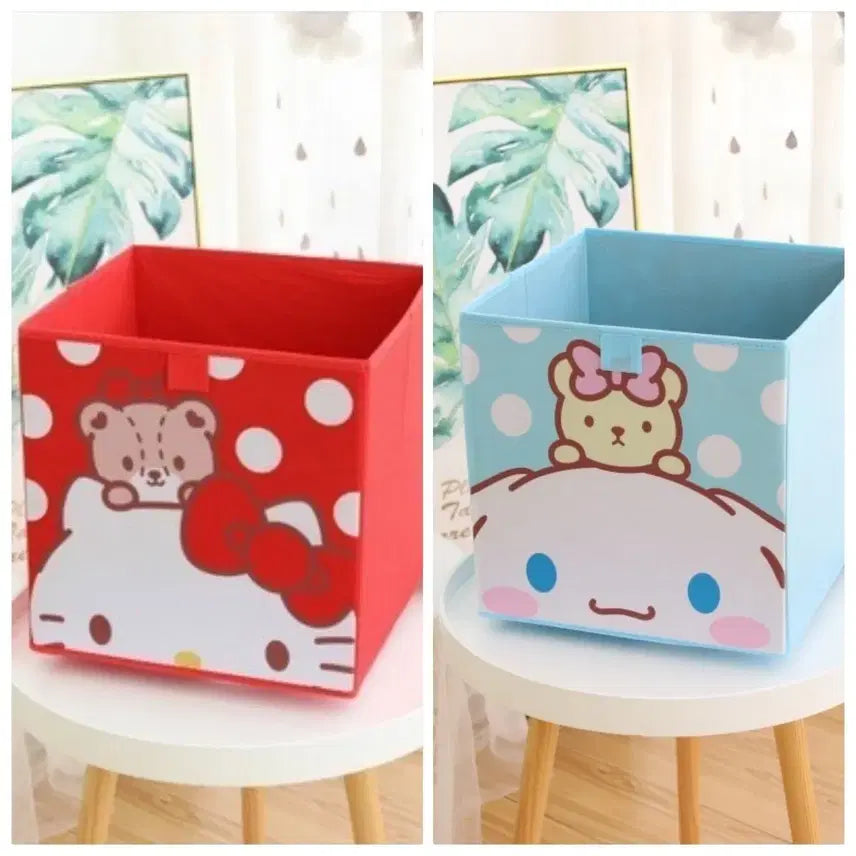 [BUNJANG] Sanrio Large Collapsible Storage Box / 산리오 부직포 대형 접이식 보관함