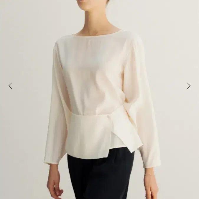 [BUNJANG] Sie Bella Layer Blouse Cream / 시에 sie 벨라 레이어 블라우스 크림
