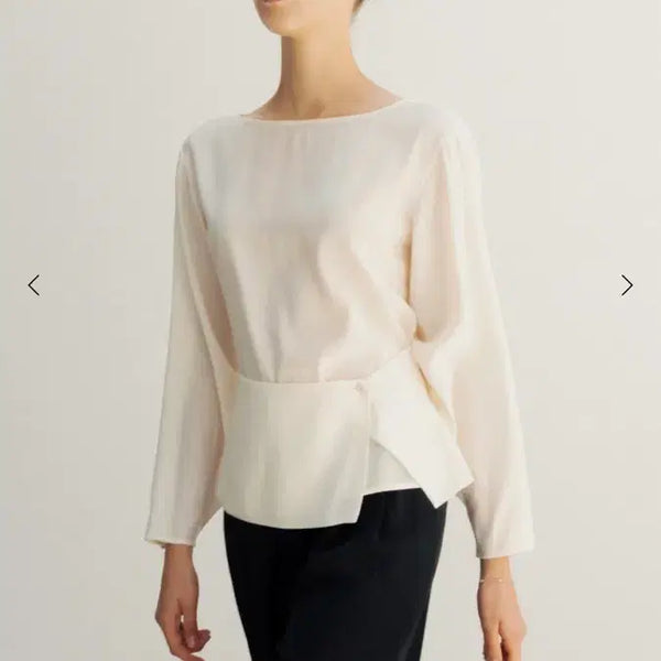 [BUNJANG] Sie Bella Layer Blouse Cream / 시에 sie 벨라 레이어 블라우스 크림