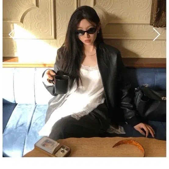[BUNJANG] Madeley Layered Lace Top (Black/White) / 새상품) 마크들리 레이어드 레이스 탑 (블랙)