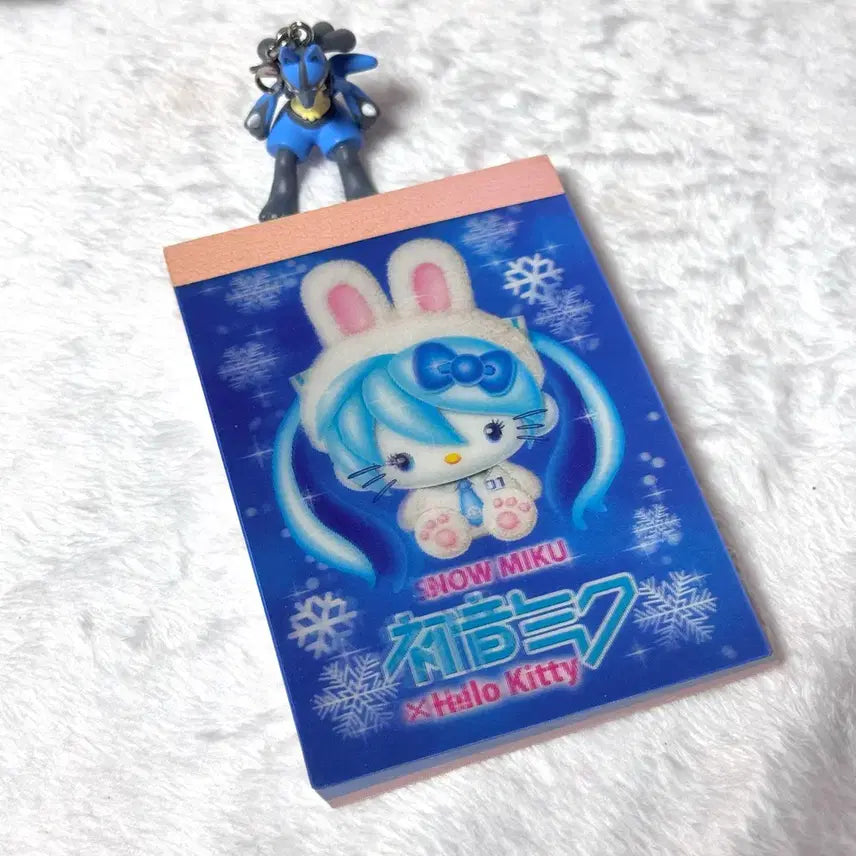 [BUNJANG] Snow Miku, Hello Kitty, Hatsune Miku Lenticular Memo Pad / 스노우미쿠 키티 미쿠 프세카 보카로 메모지 떡메 하츠네 미쿠 피규어
