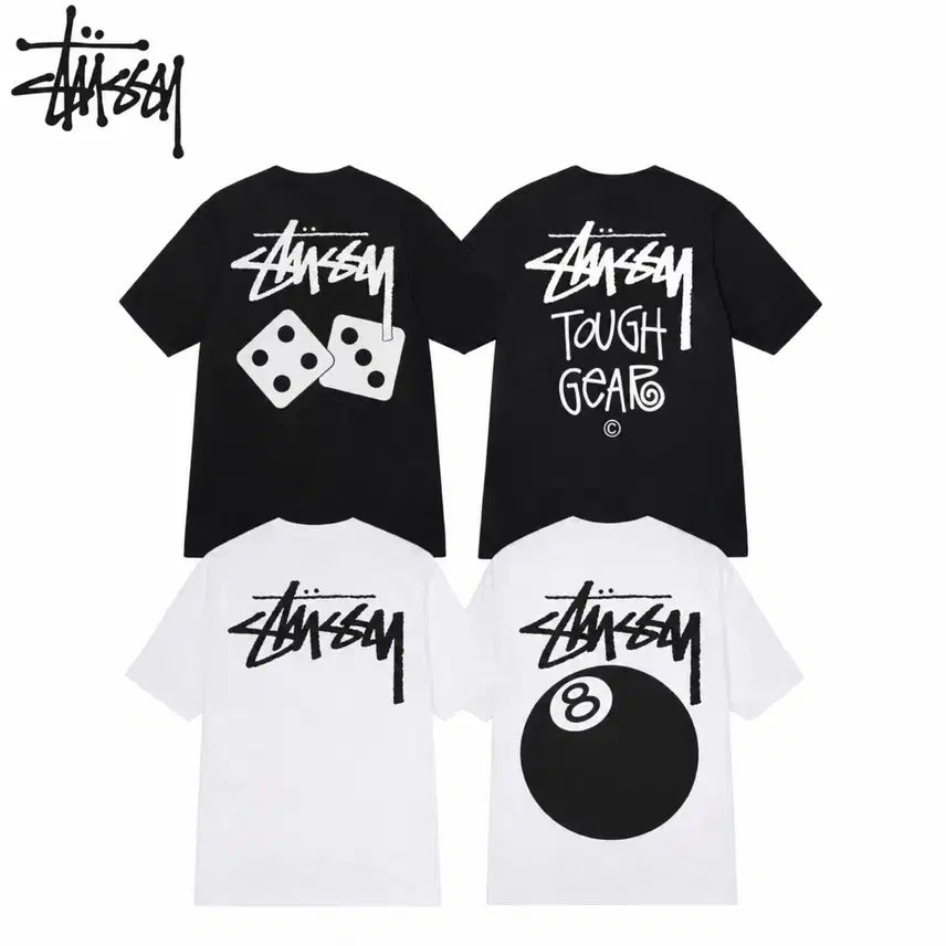 [BUNJANG] Stüssy Dice Pigment / 8 Ball Short Sleeve T-Shirt / 새상품) 스투시 다이스 피그먼트/8볼 반팔