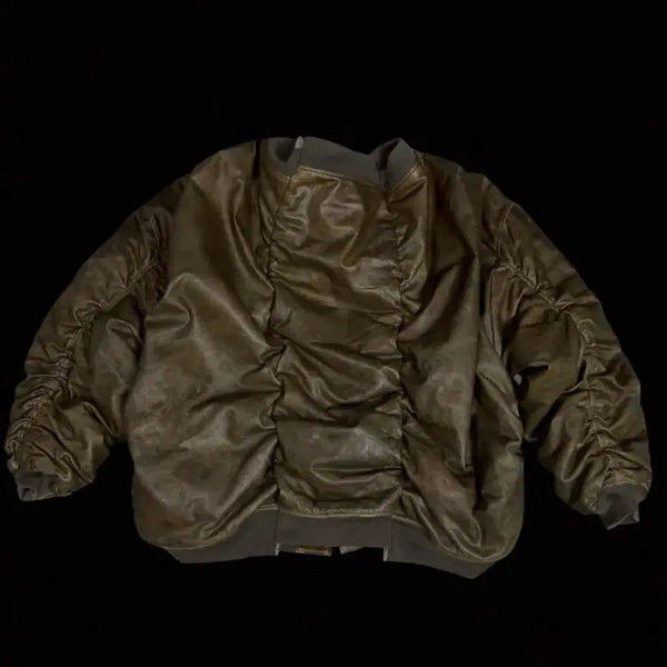 [BUNJANG] Vetements Deconstructed MA-1 Leather Jacket / 큐브릭ma1
