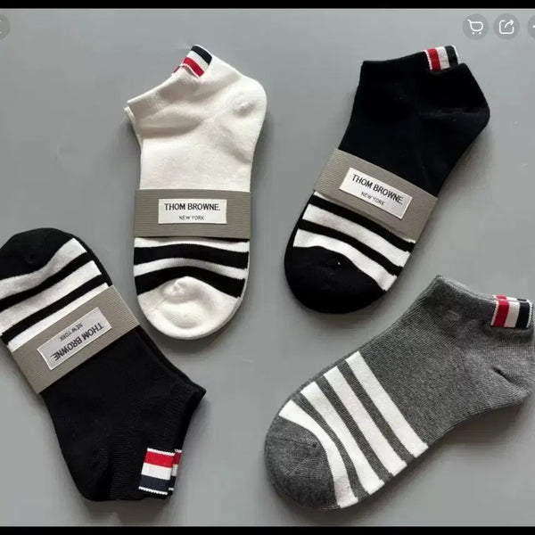 [BUNJANG] Thom Browne 3-Pack Striped Ankle Socks Set / 톰브라운 스프라이트 발목양말3종세트