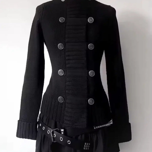 [BUNJANG] Black Knit Long Cardigan / 블랙 니트 롱 가디건