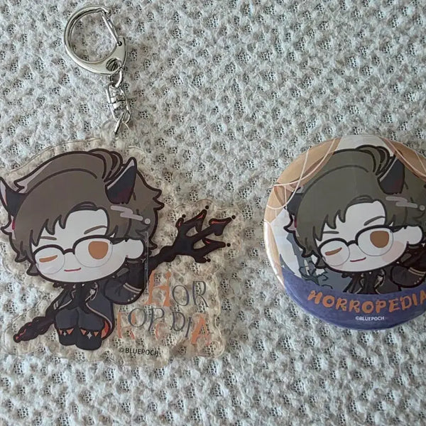 [BUNJANG] Reverse 1999 Sophia Maple Halloween Collaboration Acrylic Keyring & Can Badge Horrorpedia Bundle Set / 리버스1999 소프맵 할로윈 콜라보 아크릴 키링, 캔뱃지 호러피디아 일괄